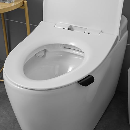 4-Pack Toilet Lid Lifters for Easy Seat Handling - Black & White