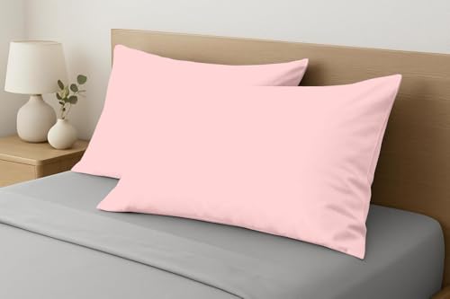 Comfort Beddings 12x16 Travel Pillowcases - Organic Cotton, Soft Peach, 2-Pack