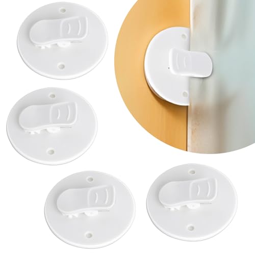 Aphumedc Self-Adhesive Shower Curtain Clips - 4 Pack Windproof Splash Guard