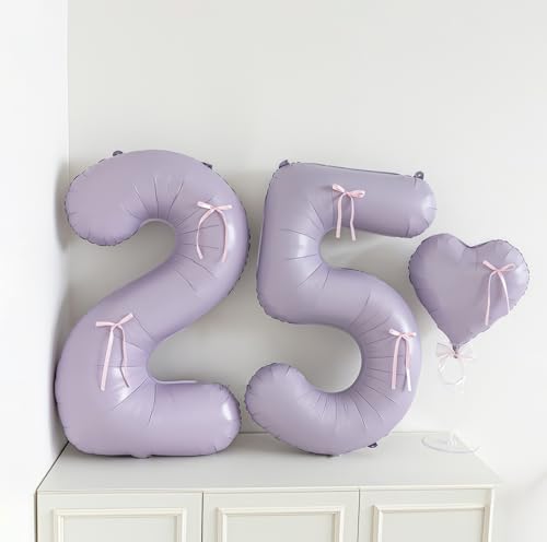 40 Inch Pastel Purple Number 2 Balloon - Helium Foil for Parties