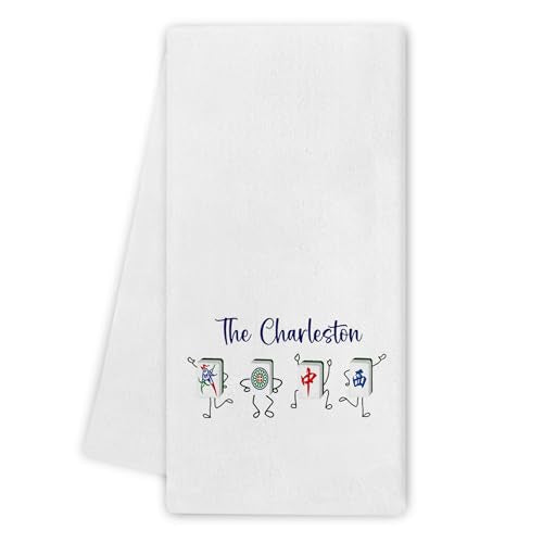 Mahjong Kitchen Towels - Super Absorbent Microfiber Dishcloths, 16x24 Inch