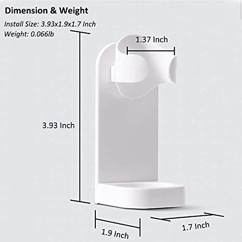 Wall-Mounted Electric Toothbrush Holder with Drain Hole - Space-Saving Bathroom Organizer