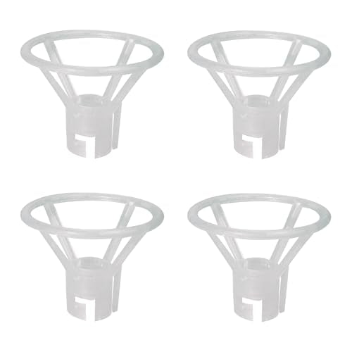 GIMCALO Balloon Column Stand Top Holders Set of 2 or 4 - Transparent Cup Clips for Wedding & Party Decor