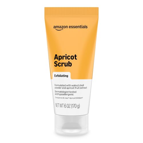 Amazon Essentials Exfoliating Apricot Face Scrub, 6 fl oz
