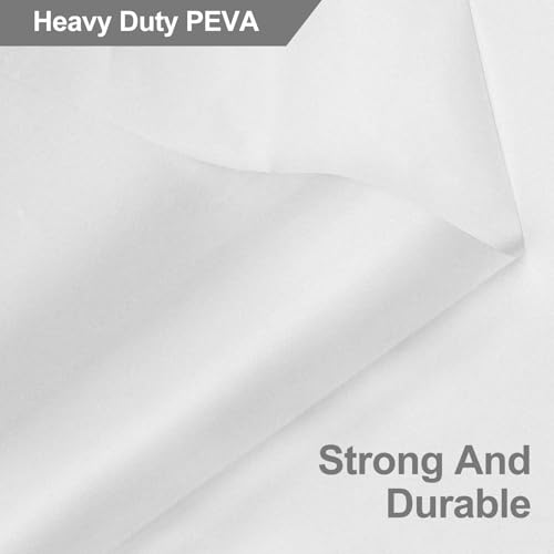 PEVA Snap-in Shower Curtain Liner 71" W x 55" L - Easy Replace