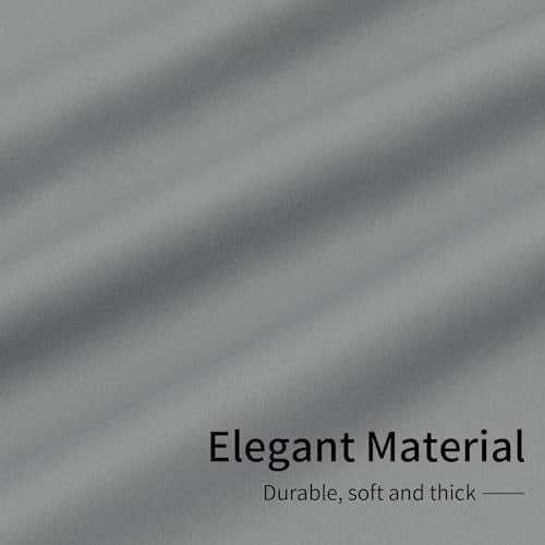 Easy-Going Blackout Curtains - 42x36 Inch Light Gray, 2-Panel Set