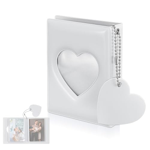 DOPENSPI Mini Photocard Binder with 40 Pockets - Heart Design