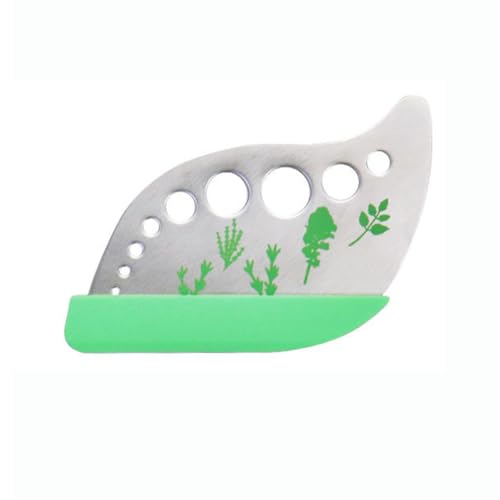 EYAKEG Stainless Steel Herb Stripper Tool with 9 Holes and Cutting Edge