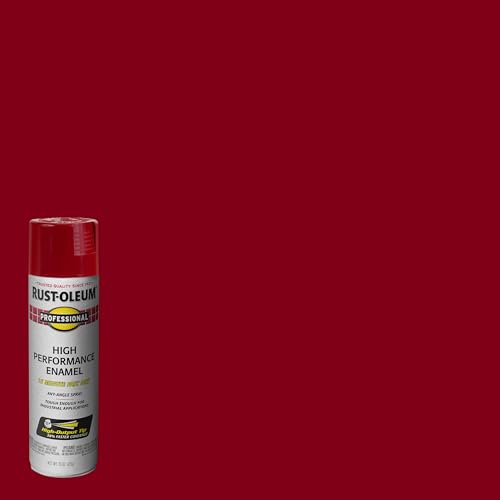 Rust-Oleum Professional High Performance Spray Paint, Gloss Regal Red, 15 oz