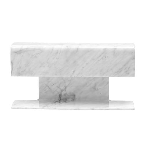 GEMERRY 8-Slot Tweezer Holder Stand - White Marble Acrylic Display