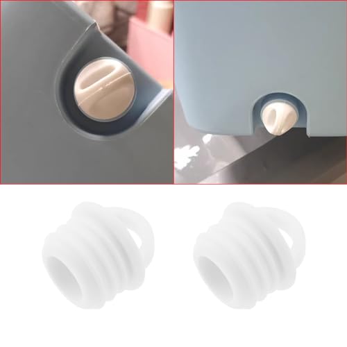 5Pcs Rubber Mop Bucket Drain Plugs, 22mm Hole Stopper with Pull Ring