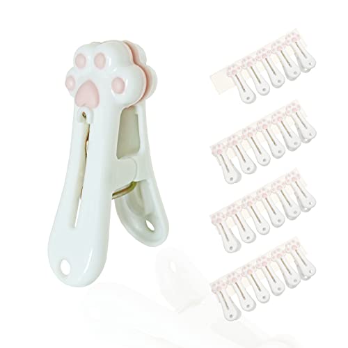 MEOVVZOO Plastic Clothespins - 24 Pack Cat Claw Design Clips