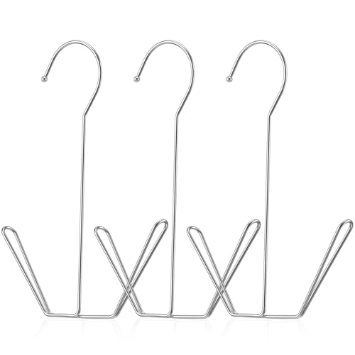 3-Pack Stainless Steel Shoe Hangers for Closet Storage
