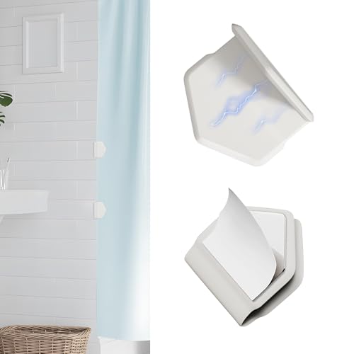Neepanda 2 Pack Magnetic Silicone Shower Curtain Clips - Anti-Drifting