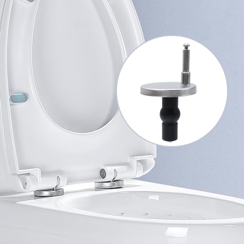 WDONAY Toilet Seat Hinge Fixings - 1.85" Top Fix Quick Release Screws