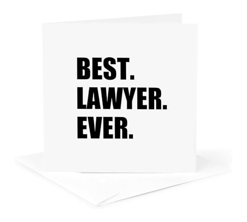 Best Lawyer Ever Greeting Card - Fun Job Pride Gift with Envelope