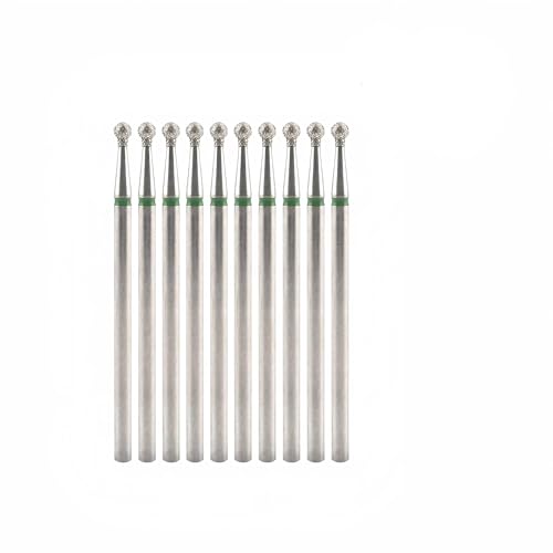 EOMTUR 10Pcs Diamond Ball Nail Drill Bits for Cuticle Care & Manicure