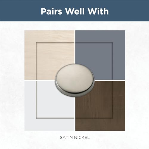 Franklin Brass Satin Nickel Cabinet Knob 1-1/4" | Durable Handle