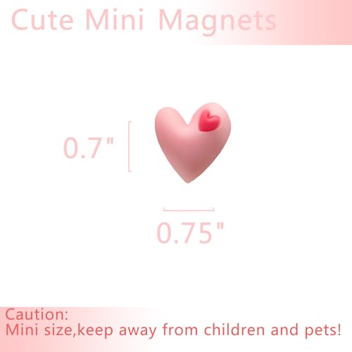 Colorful Heart-Shaped Refrigerator Magnets Set - 20PCS