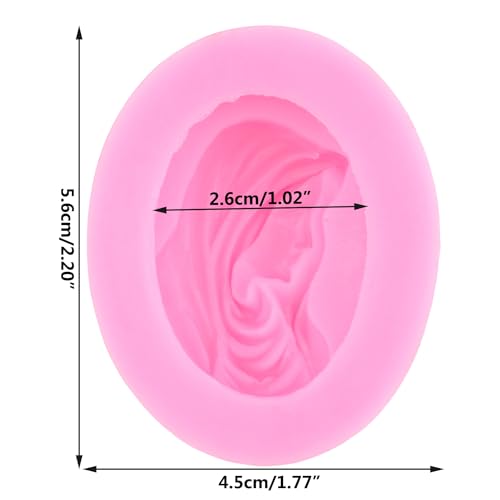 Nun Silicone Fondant Mold for Cake Decorating & Candy Making