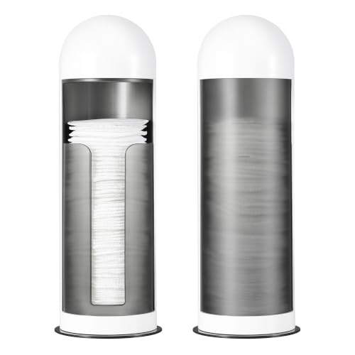 Bodkar Cotton Pad Holder with 360° Rotating Lid - Space-Saving Organizer