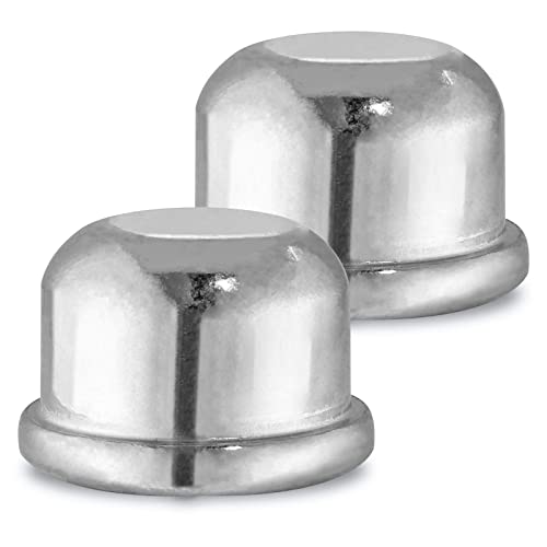 Silver Lamp Finials 1/4-27, 0.5 Inch Tall - 2 Pack