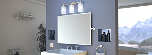Gatco 887 Latitude II 18-Inch Bathroom & Shower Safety Grab Bar, Wall Mounted Stainless Steel, Satin Nickel
