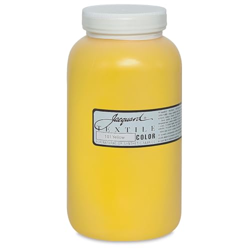 Jacquard Yellow Permanent Fabric Paint - 32 Oz for Clothes & Upholstery