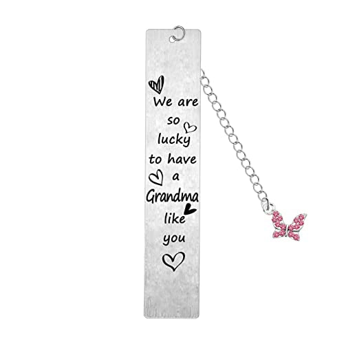 Sentimental Grandma Bookmark Gift from Granddaughter/Grandson