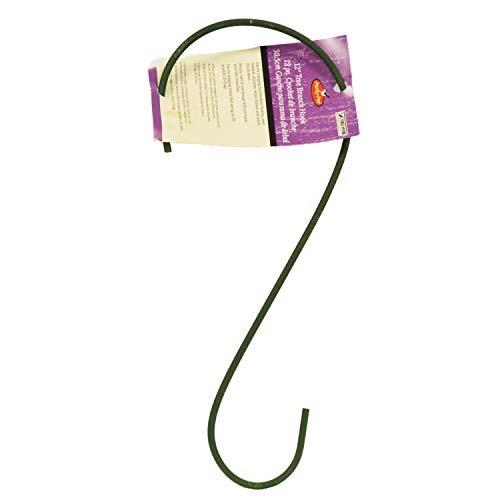 Perky-Pet 12 Inch Metal Hanging Hook for Bird Feeders & Garden Decor - Rust Resistant, 35 lb Capacity