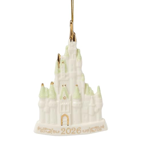 Cinderella Castle Ornament 2026 - Hand-Painted Porcelain Keepsake