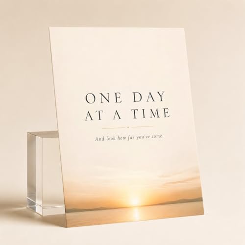 Inspirational Sobriety Card - One Day at a Time with Envelope
