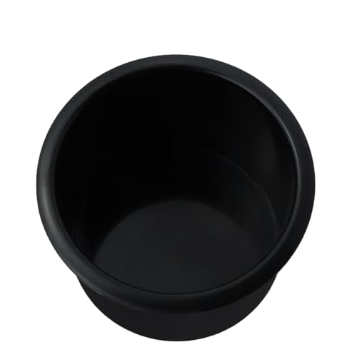 Dnyta 2Pcs 3.8" x 2.6" Black Recessed Cup Holder Inserts