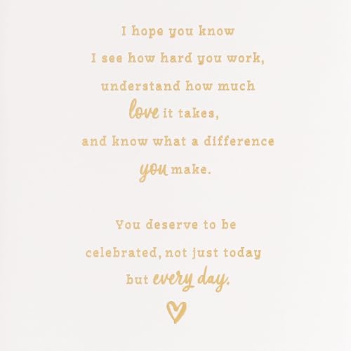 Hallmark Mother's Day Card with Gold Foil Confetti Design