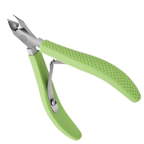 Cuticle Nipper with Anti-Slip Silicone Handle and Precision Blade