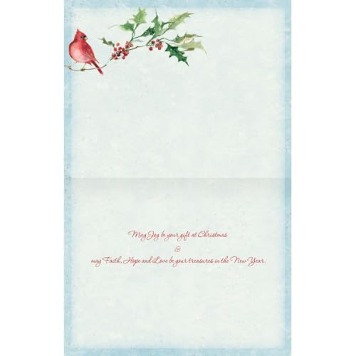 Lang Christmas Cards Set - Cardinal and Berries with Envelopes, Susan Winget Design