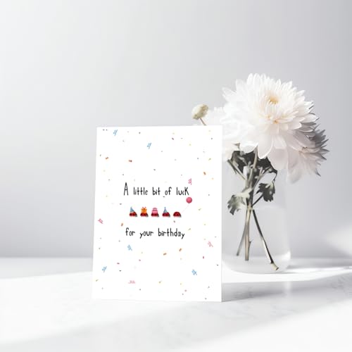 Cute Ladybug Birthday Card with Envelope for Friends and Family