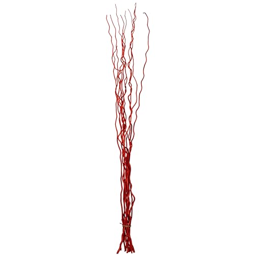 Natural Dried Mulberry Twigs for DIY Crafts & Decor - 59 Inch Red Variation