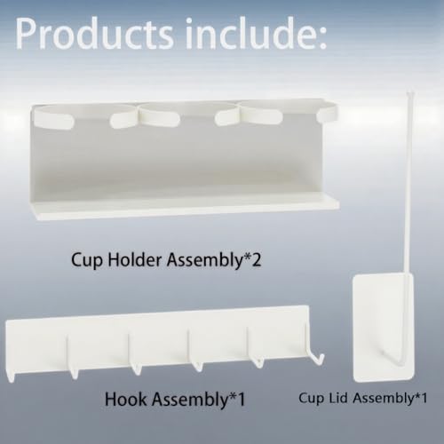 Magnetic Stanley Cup Organizer for 30/40 oz Tumblers - White