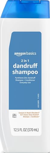 Amazon Basics 2-in-1 Anti-Dandruff Shampoo & Conditioner, 12.5 Fl Oz