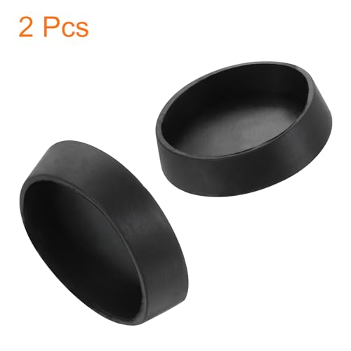 uxcell Rubber Drain Stopper Set - 2 Inch to 2-1/8 Inch, Black