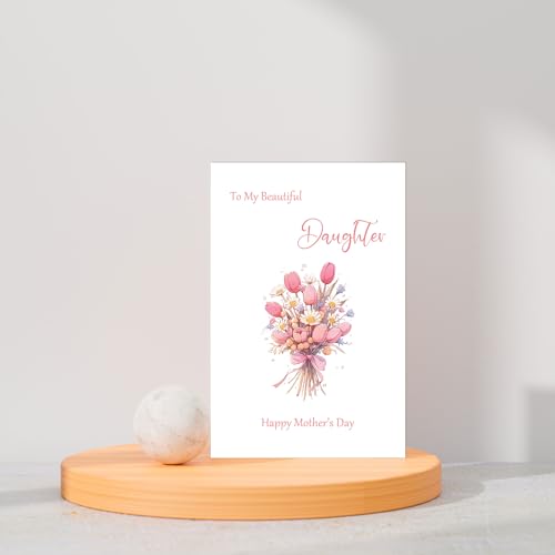 Arsagen Mother's Day Card for Daughter from Mom with Envelope