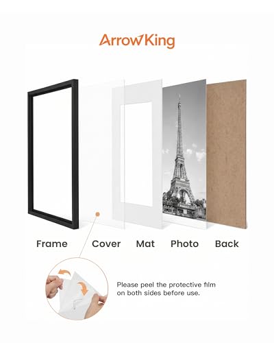 8x10 Black Picture Frame with Acrylic Front - Tabletop & Wall Display