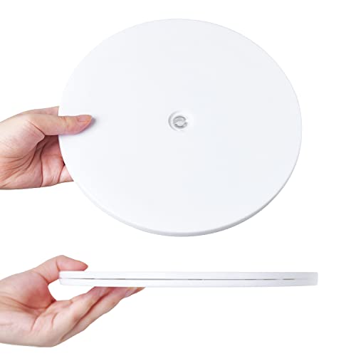 6-Inch Lazy Susan Turntable - White Acrylic Rotating Tray for Kitchen