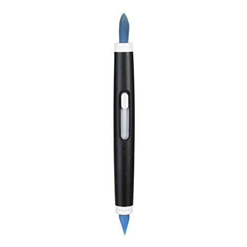 OXO Good Grips Electronics Cleaning Brush - Blue, Soft Bristles & Silicone Wiper