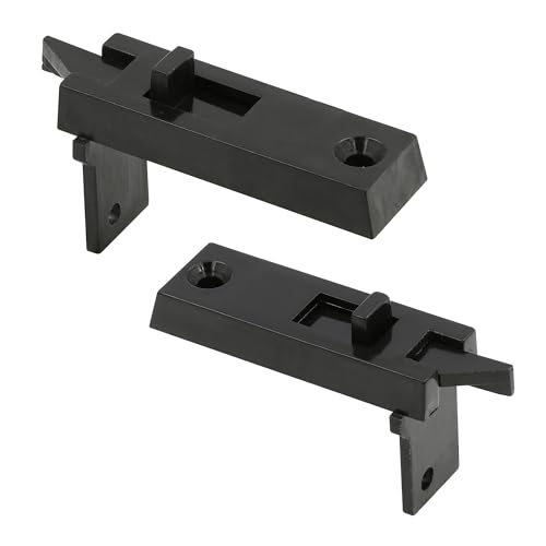 Prime-Line F 2628 Vinyl Spring-Loaded Tilt Latch Pair - Matte Black, 1 Count