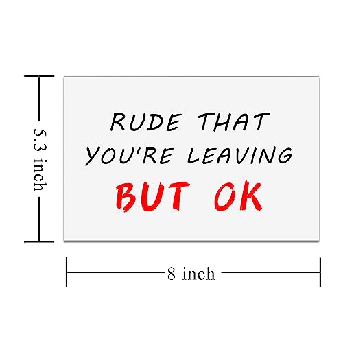 Joycard Humorous Going Away Card for Colleagues - 5.3x8 in