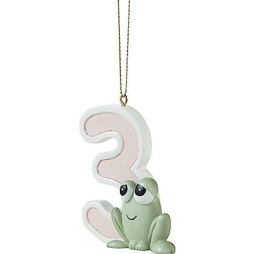 Precious Moments 3rd Christmas Frog Ornament - Hand-Painted Resin
