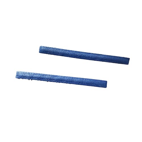KAMIPITA No-Bend Hair Clips Set of 2 - Faux Leather Brown Japanese Velour Ribbon Clip for Crease-Free Styling