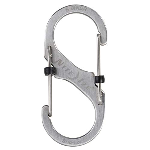 Nite Ize Stainless Steel S-Biner SlideLock Carabiner (Pack of 2)